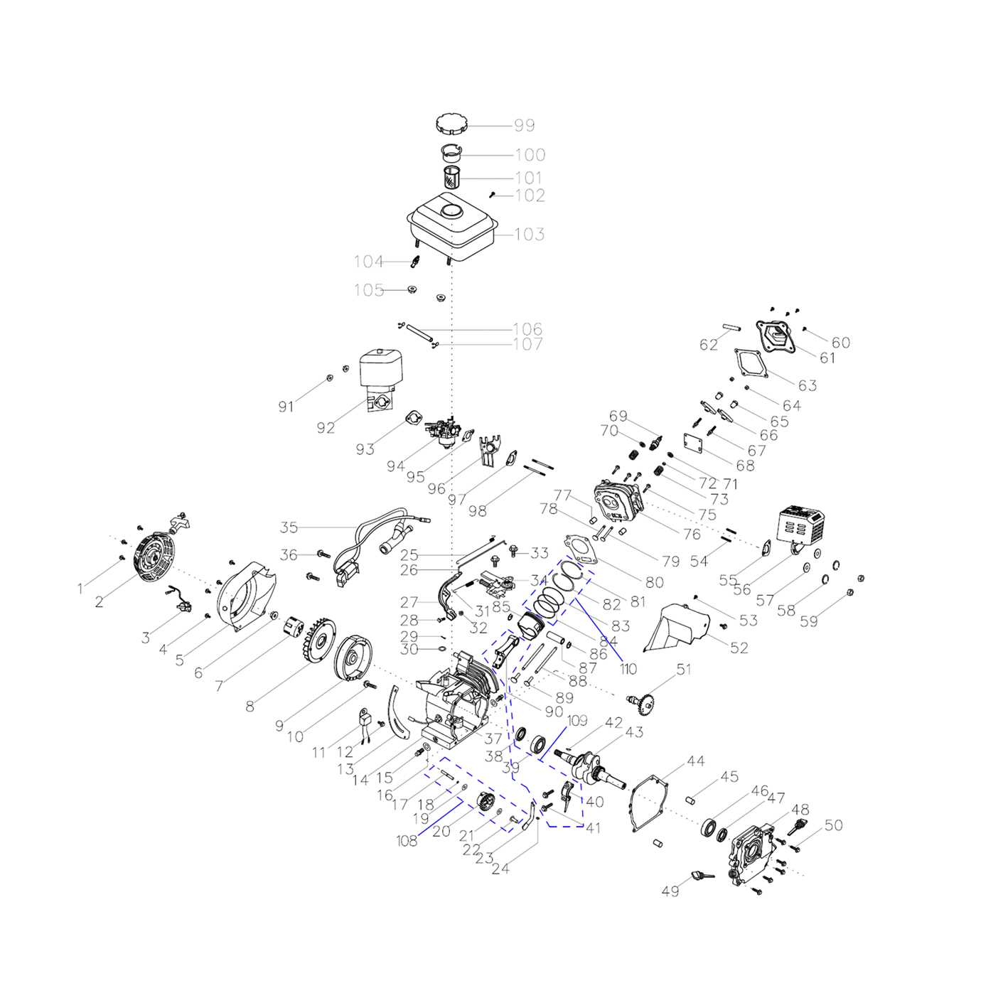 Культиватор бензиновый МКТ-170