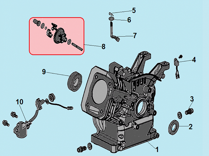 3 ЦИЛИНДР МОТОПОМПА CHAMPION GTP82