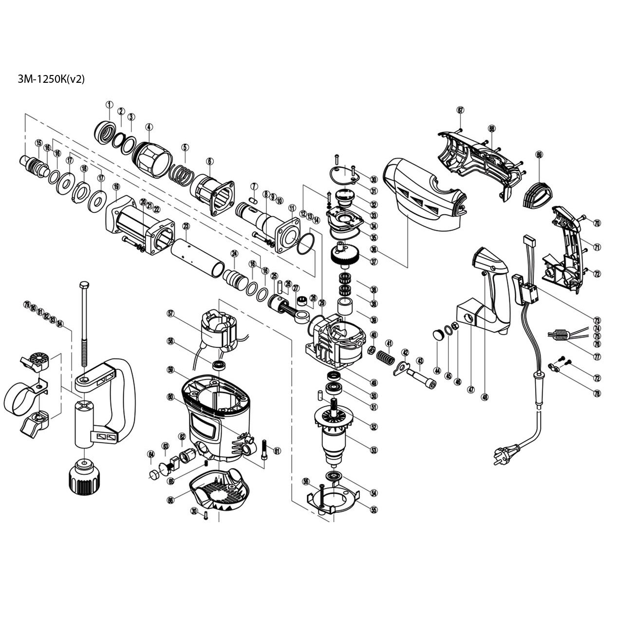 Молоток отбойный ЗМ-1250К